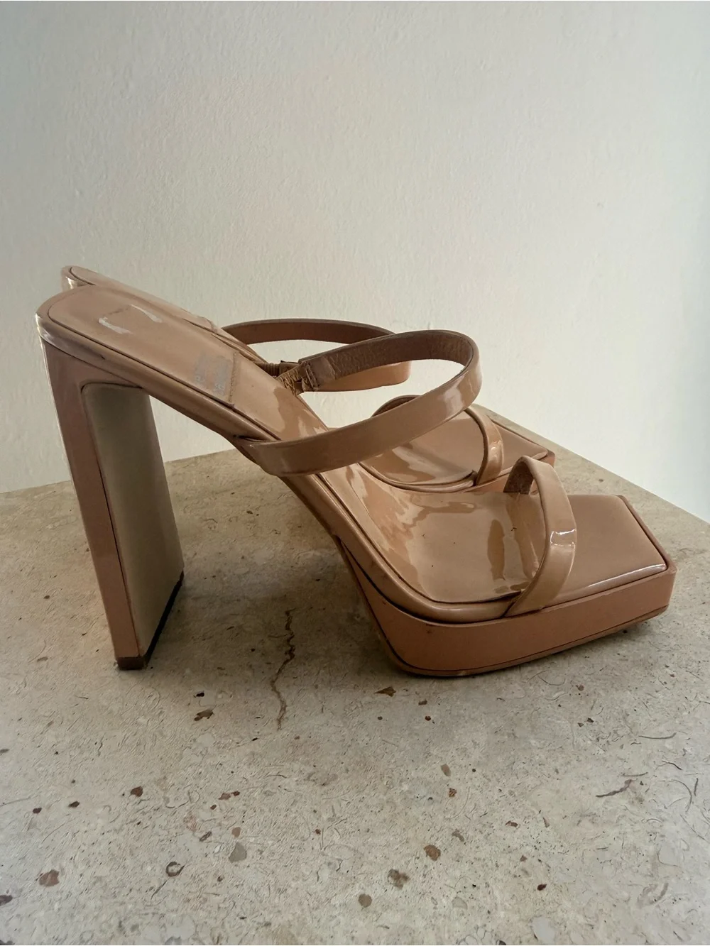 Jeffrey Campbell strappy nude